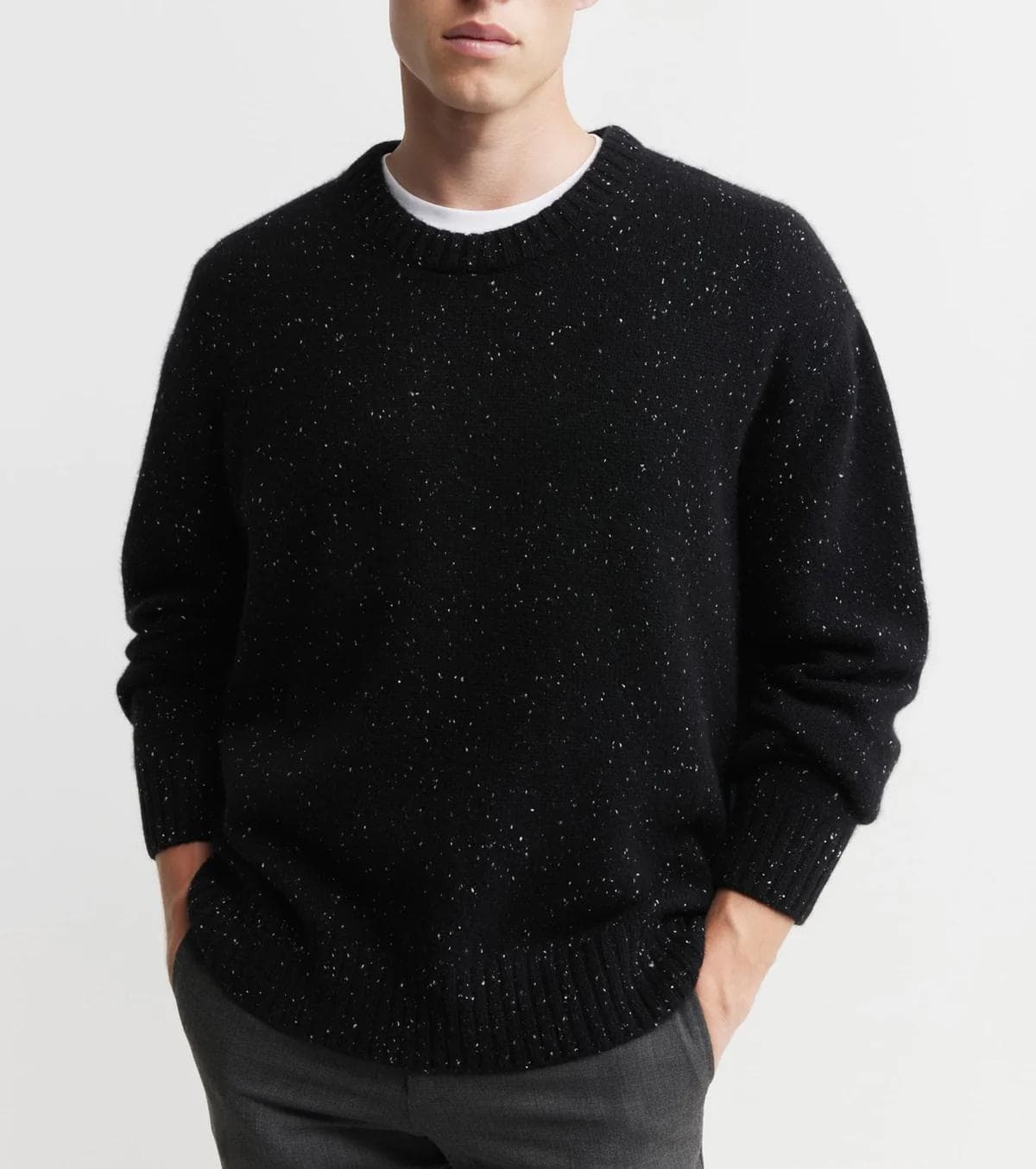 relaxed crew black speckle